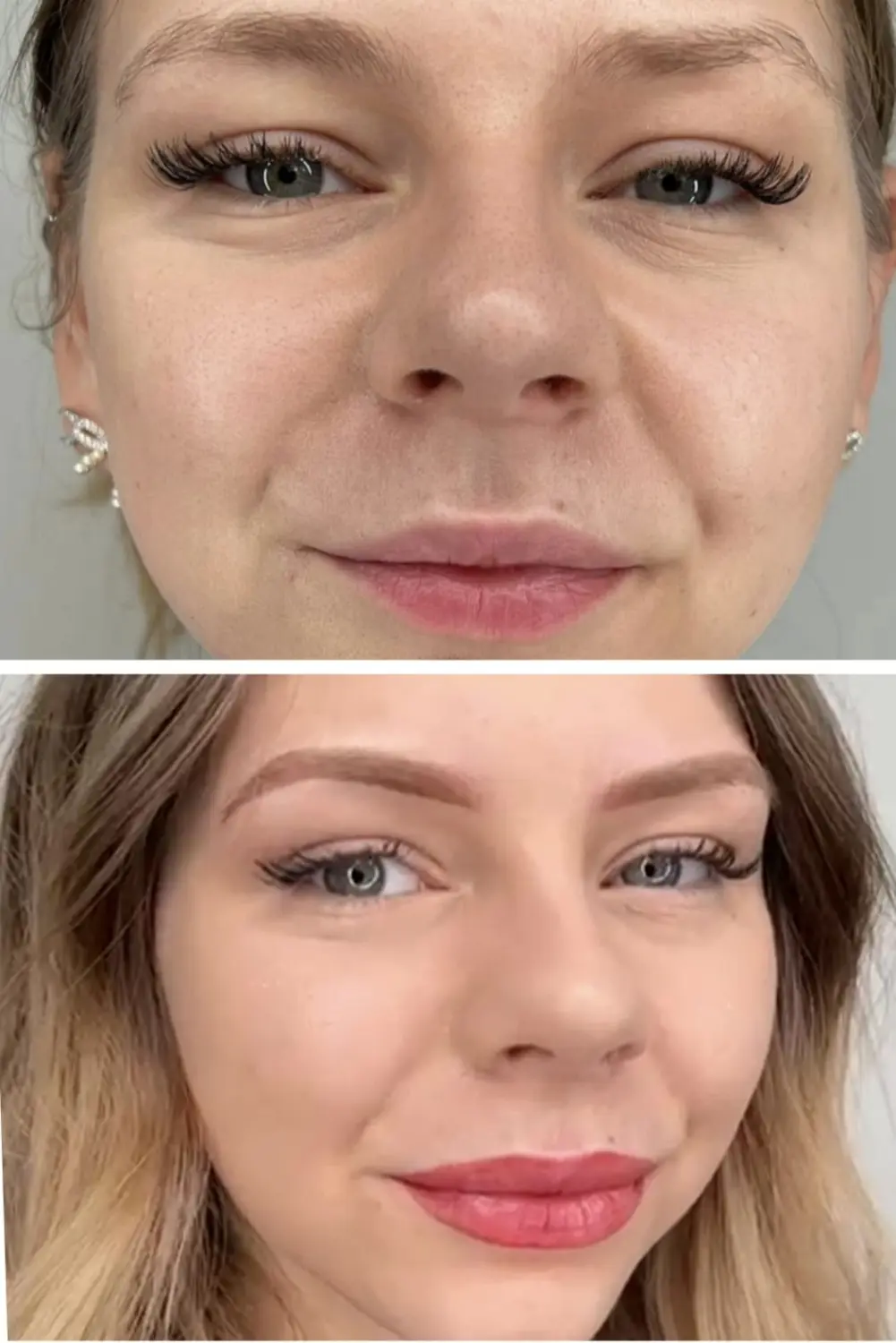 Milos Beauty Oasis - Vorher und nachher PMU Lippen