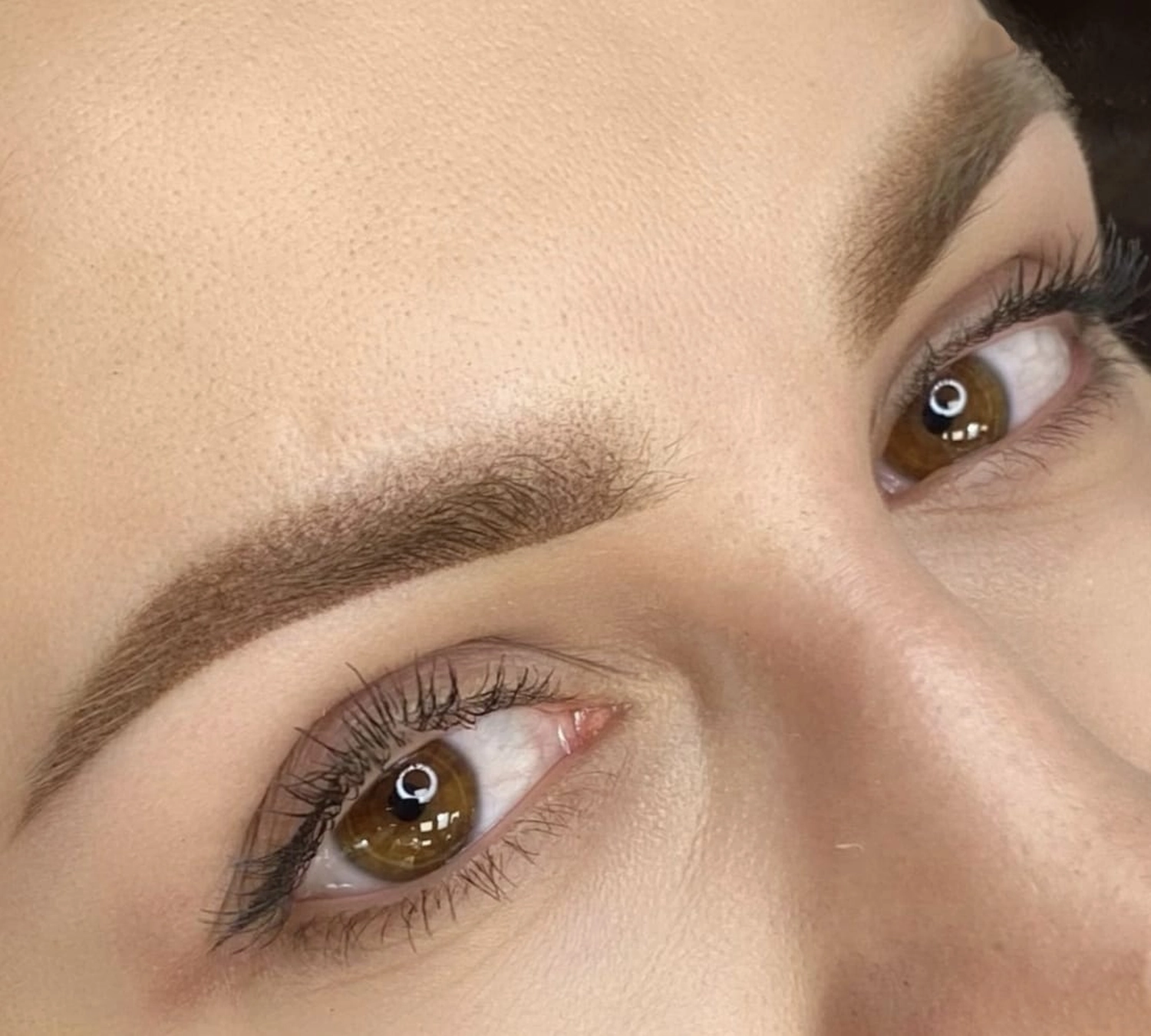 Milos Beauty Oasis - Vorher und nachher PMU Augenbrauen